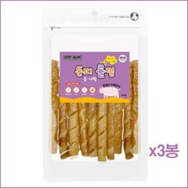 국산 한돈 돼지껍데기 중형견 개껌 3봉 잇몸강화 애견치석제거껌 개간식 밥, 1개