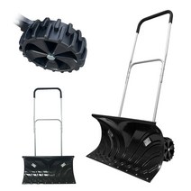 제설용 바퀴 넉가래 눈삽 제설삽 도구 청소 제설 용품 바퀴넉가래, 1개