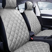 신형아반떼CN7 벤츠GLC 알페온 볼보S60 더뉴레이 겨울 자동차 앞좌석 시트 차량방석 카펠로 극세사 시트커버방석, 시트커버, 그레이