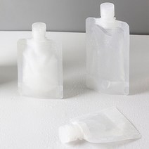 휴대용 화장품 튜브형 용기 공병 50ml 로션 샴푸 샘플 소분 리필통 반투명, 1개