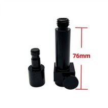 꾹미 토탈스테이션 트림블 라이카 토탈 스테이션용 퀵릴리즈 어댑터 GPS SECO 프리즘 폴 블랙 신제품, 한개옵션0