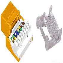 Allen Tel AT55-16 Category 5e Jack Module Orange 1 Port T568-A/B Termination 4 Pair 26 To 22 Uns, 1
