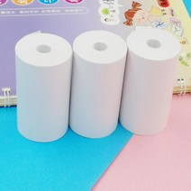 감열지 라벨 용지 2 롤 금전 등록기 미니 감열식 프린터 57x30mm