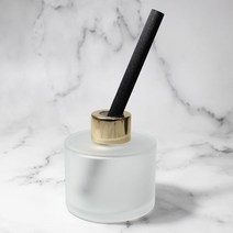 디퓨저용기 - 원형 컬러 불투명 100ml (1cm 통통섬유스틱1개포함), 골드