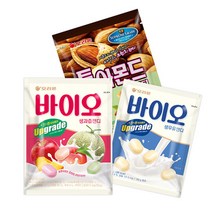 오리온 바이오 생과즙캔디 99g+생우유캔디 99g+통아몬드 90g(총3개), 3개