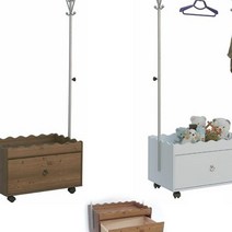 미니행거 수납행거 스텐드옷걸이 이동식 옷걸이 철제 1단 틈새 원룸 조립식옷장, 수납행거_월낫