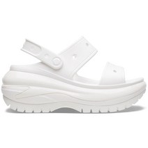 [매장 정품] 크록스 메가 크러쉬 클로그 화이트 키높이 여성샌들