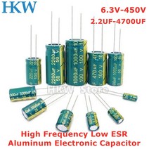 1+1 슈퍼캐패시터 2-50pcs 알루미늄 전해 콘덴서 6.3v 10v 16v 25v 63v 100v 400v 고주파 낮은 esr 47 미크로포맷 330 미크로포맷 470, 10v3300uf10x20 10개