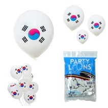 12인치 태극기 풍선 50본입 1봉 / 이벤트 행사 삼일절 3.1절 고무