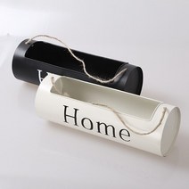 철제화분걸이 화분거치대 크리 에이 티브 벽 장식 꽃 편지 녹색 무 매달려 바구니 원통형 철, 02 black 1pcs