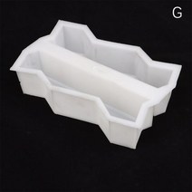 문양 거푸집 형틀 보도블럭 시공 DIY 경로 메이커 플라스틱 벽돌 금형 포장 보도 중간 구멍 모양 정원 콘크리트, G22x5cm