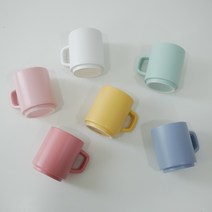 솜키스트 색종이 무광 머그컵 350ml, 1개입, 스카이블루