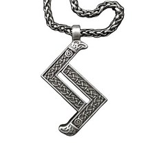 LZLYER 목걸이 uniquent 보석 빈티지 휘파람 룬 metala 남성 패션