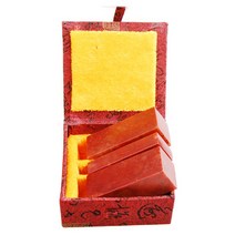 서예박사 전각석 황아석 세트 4푼 1.2cm 두인 케이스포함