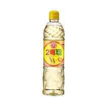 오뚜기 시큼한 신맛 풍미 2배 양조식초 발효 초간장 나물무침 900ml 가정식 자취음식, 20개
