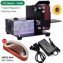 광택기 폴리셔 광택기계 자동차 대리석 광택 110V/220V 미니 전기 벨트 기계 DIY 연마 샤프닝 다기능 그라, 03 775-1