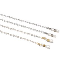 sales class삼각 크리스탈 골드 실버 비즈 마스크걸이 목걸이 겸용 안경줄 안경소품(도매 문의 환영)