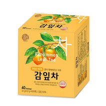 국산 감잎차 티백 잎 붓기차 다이어트 살빠지는차 우리차 피부에 좋은 차 차잎, 감잎차 40티백