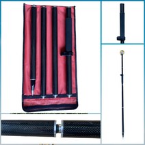 범용 탄소 섬유 GNSS GPS 프리즘 측량 폴 5/8 스레드 4 폴 + 레벨링 버블 1.8m 길이, 한개옵션0