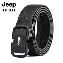 캐주얼벨트패션 JEEP 지프 자동 버클 가죽벨트 남자 비지니스 캐쥬얼 스타일리쉬 중년 청년 두층 소 바지 4032152141