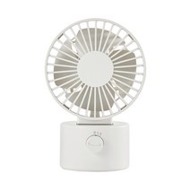 무인양품 MUJI USB 데스크팬(저소음 회전타입), 화이트, C9S1022