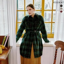 쿠카이 멜버른 체크 패딩 코트재킷 3종 택1