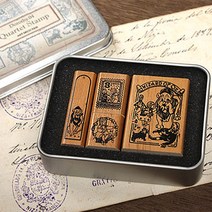 빈티지 앨리스 동화 인형 다꾸 스탬프 세트 7종, E (WS-540)