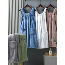 원피스 랩 샤워가운 골프장 목욕 욕실 가운 바스타올 여름 비치 물놀이 수건 사우나치마, 살몬, 1개