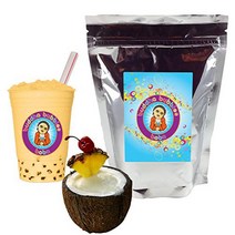 Pina Colada Boba / Bubble Tea Drink Mix Powder By Buddha Bubbles Boba 10 Ounces (283 Grams), 1