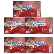 피죤 리치퍼퓸 건조기용 시트형 섬유유연제 본품 라피에스타 40p, 5개
