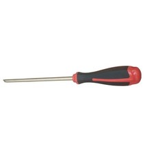 방폭 베릴륨 구리 5x100mm 슬롯 헤드 스크루 드라이버 전기 수공구 용 빨간색 핸들 포함, 01 5x100mm