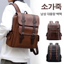 남성 대용량 가죽 백팩 학원 가방 직장인 가방
