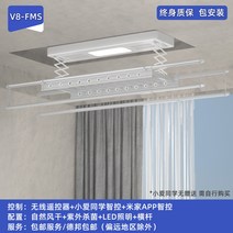 자동 미니 스텐 베란다 행주 대형 전동건조대 스마트리모콘 발코니 건조대 가정용건조대 쿨링건조대, 16 8FMS화이트미가app지적 제어 풍건