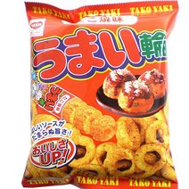 일본과자 RISKA 리스카 우마이링 타코야키맛 75g, 1개