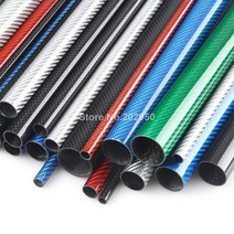 카본파이프 컬러 탄소 섬유 튜브 3k 광택 표면 외경 6mm 8mm 10mm 12mm 16mm 18mm 20mm 길이 500mm 녹색 파란색 빨간색 은색 주황색, 1pc 25x23mm 녹색, 1pc 25x23mm 녹색