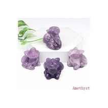이빨없는 플라잉 드래곤 품 30mm 자연석 조각 힐링 스탈 동물 입상 공예 선물 홈 인테리어121599, Amethyst_1pcs
