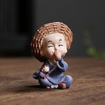 불교용품 귀 작은 승려 동상 수지 불상 미니 중국 불교 선 승려323097, No talk