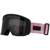 Sweet Protection Firewall Snow Goggles - Lightweight and Ventilated Snowboarding and Ski Goggle with, Obsidian Black/Matte Black/Ros