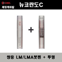 쌍용 뉴코란도C LM LMA 브릴리언트블랙 붓펜 + 투명붓펜 자동차 도색 차량용 카페인트, LM/LMA 브릴리언트블랙 붓펜+투명붓펜