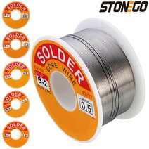 STONEGO-63/37 주석 합금 솔더 와이어 로진 코어 0.3-2mm 2% 플럭스 릴 용접 라인 50g/100g 전기 케이블, 02 0.8mm_02 100g