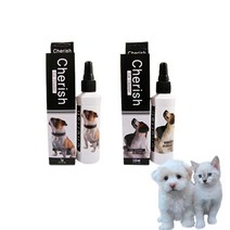 체리쉬 강아지 귀관리 세트 귀세정제 120ml 이어파우더 7g 귓털 정리 귀 청소 징크