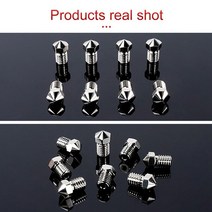 3D프린터부품 Torlipy-V6 니켈 도금 노즐 고온 3D 프린터 PEI PEEK 탄소 섬유 필라멘트 V6 Hotend Heatblo, 04 0.4mm