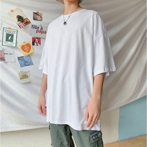블리지안 남자 반팔 오버핏 티셔츠 1+1