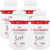 [미국번개배송] 착한명품 마이라이프 내추럴스 L-글루타민 1000mg 240정 4병