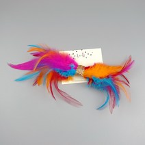 깃털 머리장식 집게핀 빅사이즈 파티 포인트헤어핀