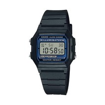 Casio 카시오 남성용 일루미네이터 쿼츠 시계 레진 스트랩 블랙 18 (EAW-F-105W-1A)