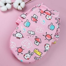 강아지 옷 나시 원피스 패딩 가을 티셔츠 겨울 조끼 후리스 신발 귀여운 작은 개 부드러운면 치와와 yorkies 애완 동물 고양이 후드 개 재킷 코트 중소형 개, m, 핑크 병아리