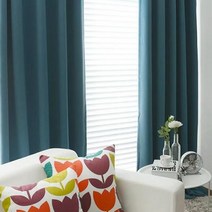 바보사랑 3중풀달 카뎃블루 암막커튼.파라다이스홈