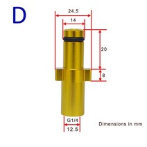 고압 세차기 분사기 초강력 세차건Karcher Nilfisk 스노우 폼 랜스 노즐 어댑터 자동차 와셔 용 고압 워터, 04 주황색