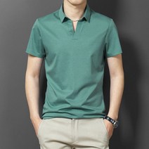 여름 남자 브이넥 카라 데일리 반팔 V넥 티셔츠 남성 여름 냉장고 쿨 티
